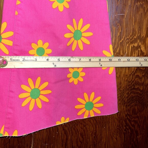 We the Free Flare Jeans Pink Floral Retro Festival Concert Denim Flower 25 - Picture 9 of 12